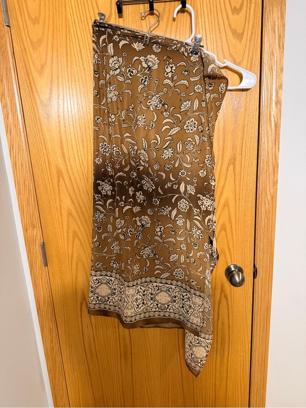 jonathan martin Brown and Cream Floral wrap skirt